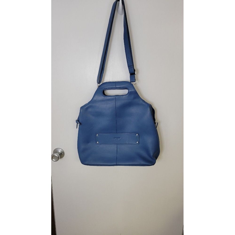 Delsey Gaite Leather Tote Purse Carryon Crossbody